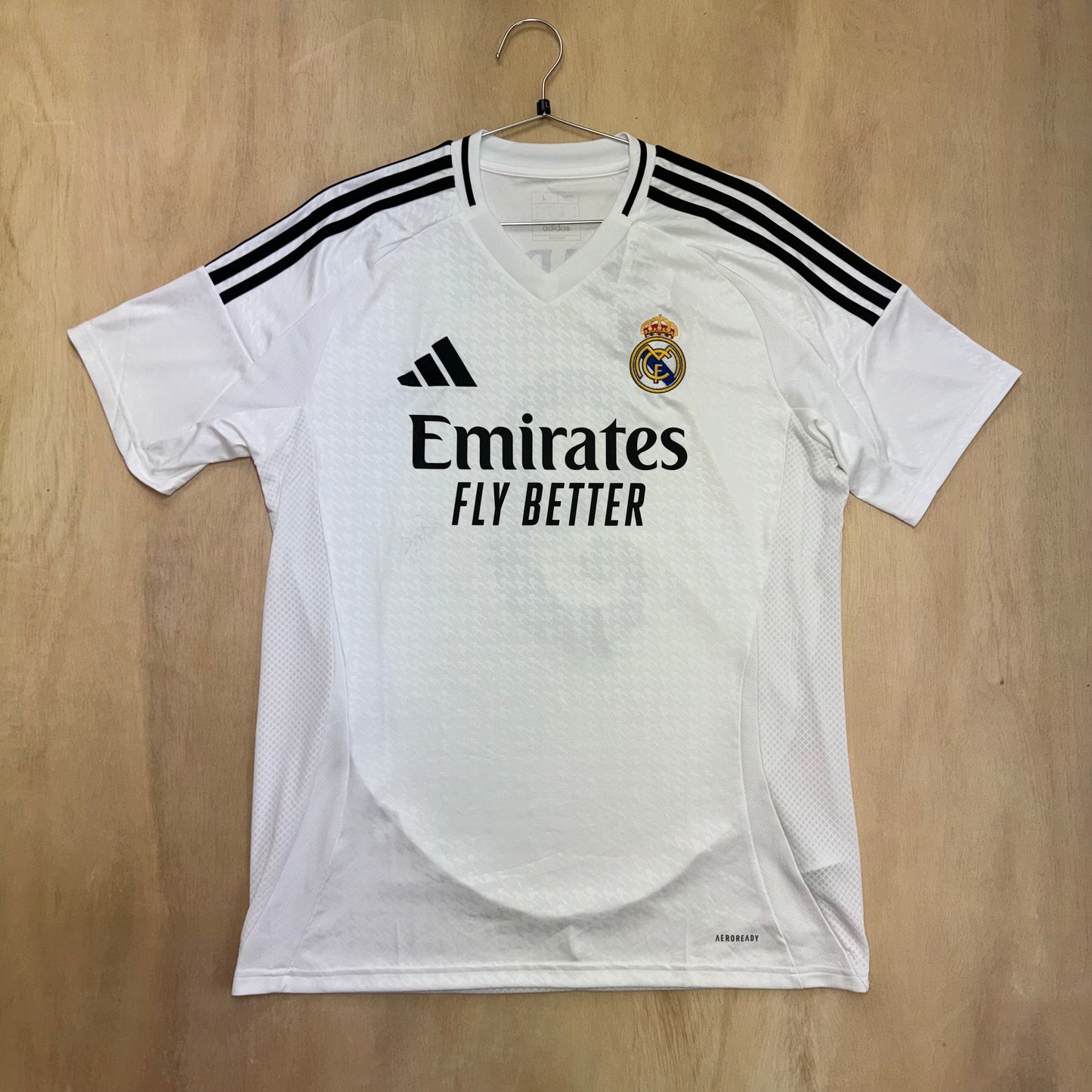 Real Madrid Mbappé 24/25 Home Jersey L by Adidas